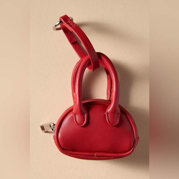 NWT Anthropologie Mini SLG Bag Charm | Keychain | Vegan Leather | British Tan - Picture 13 of 15